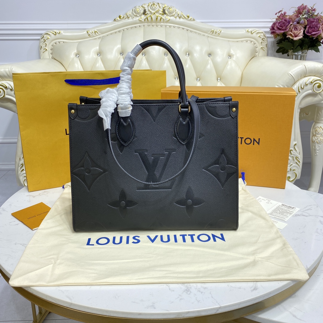 Louis Vuitton ONTHEGO MM Monogram Handbag M45595 Black